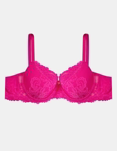 Semi-padded bra Lynn - pink