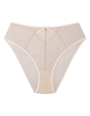 High-waisted panties Batty - cream