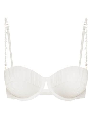 Bikini top push-up Pearl - White