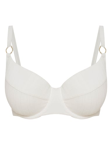 Padded bikini top Pearl - White