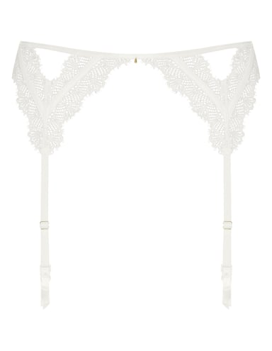 Garter belt Bonjour - White