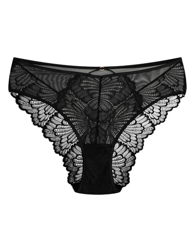 High-waisted panties Bari - Black