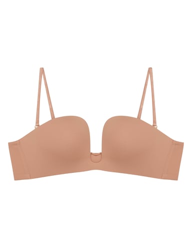 Biustonosz push-up Novelty - brązowy
