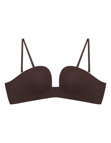 Biustonosz push-up Novelty - brązowy