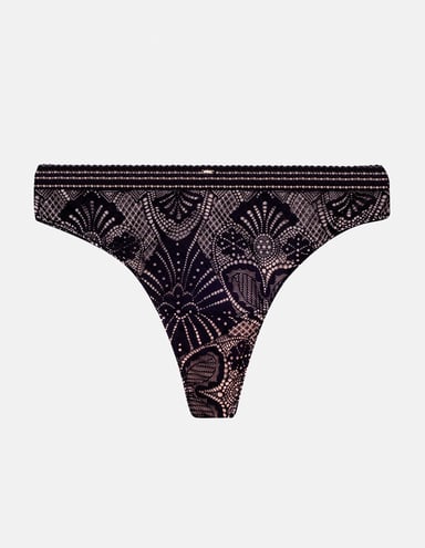 Thongs Tingle - Black