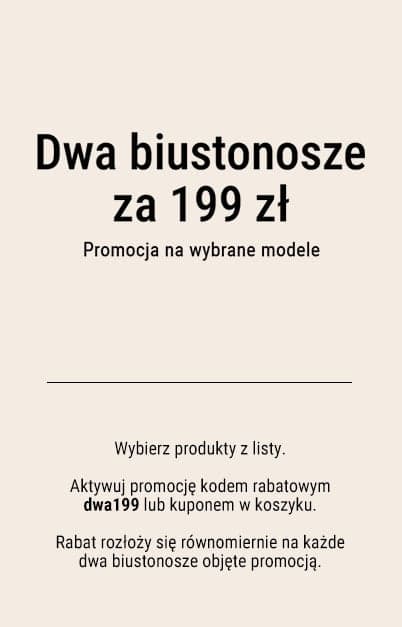 ESOTIQ PL przekładka mała Dwa biustonosze za 199 12-06