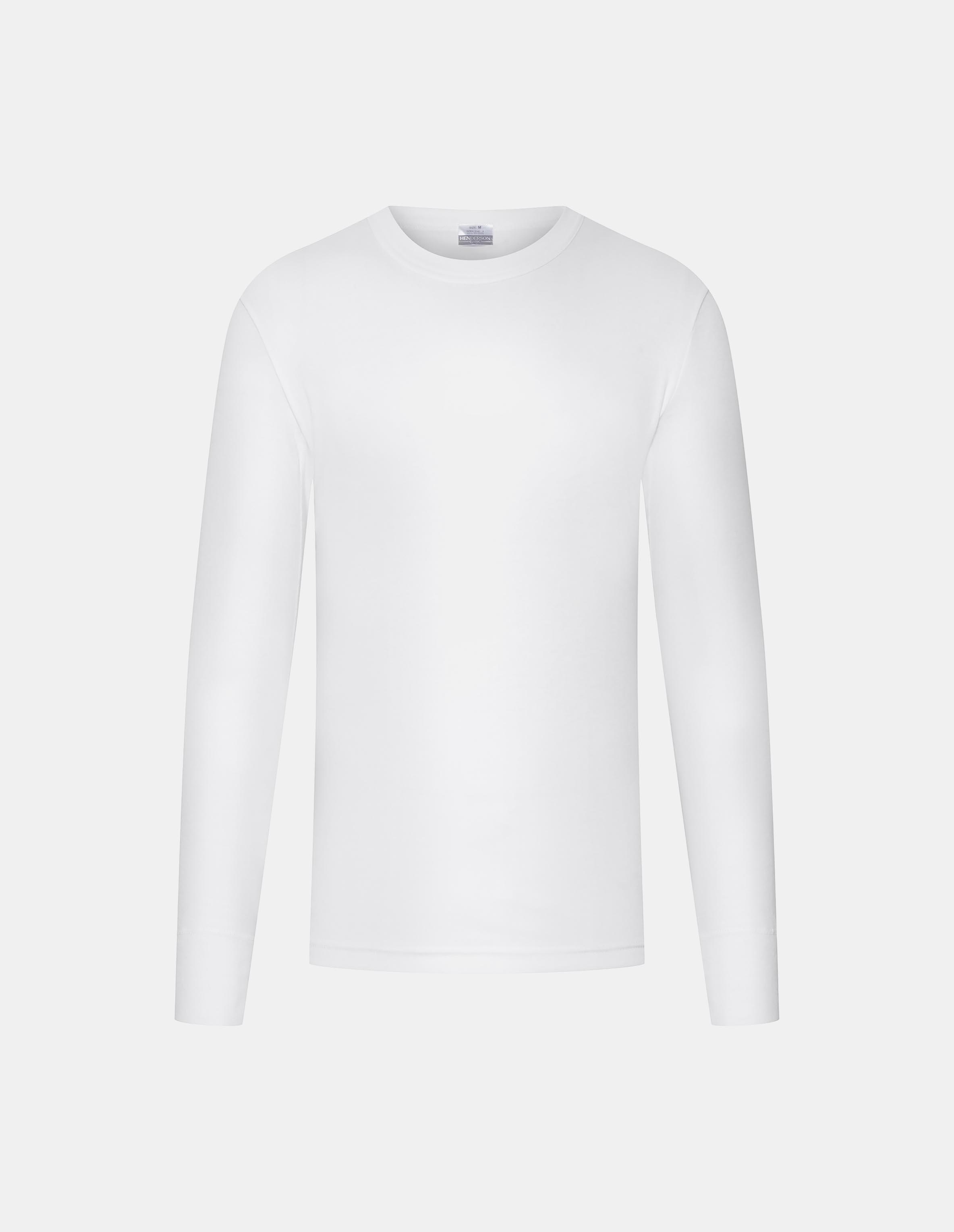 Cotton long-sleeved T-shirt