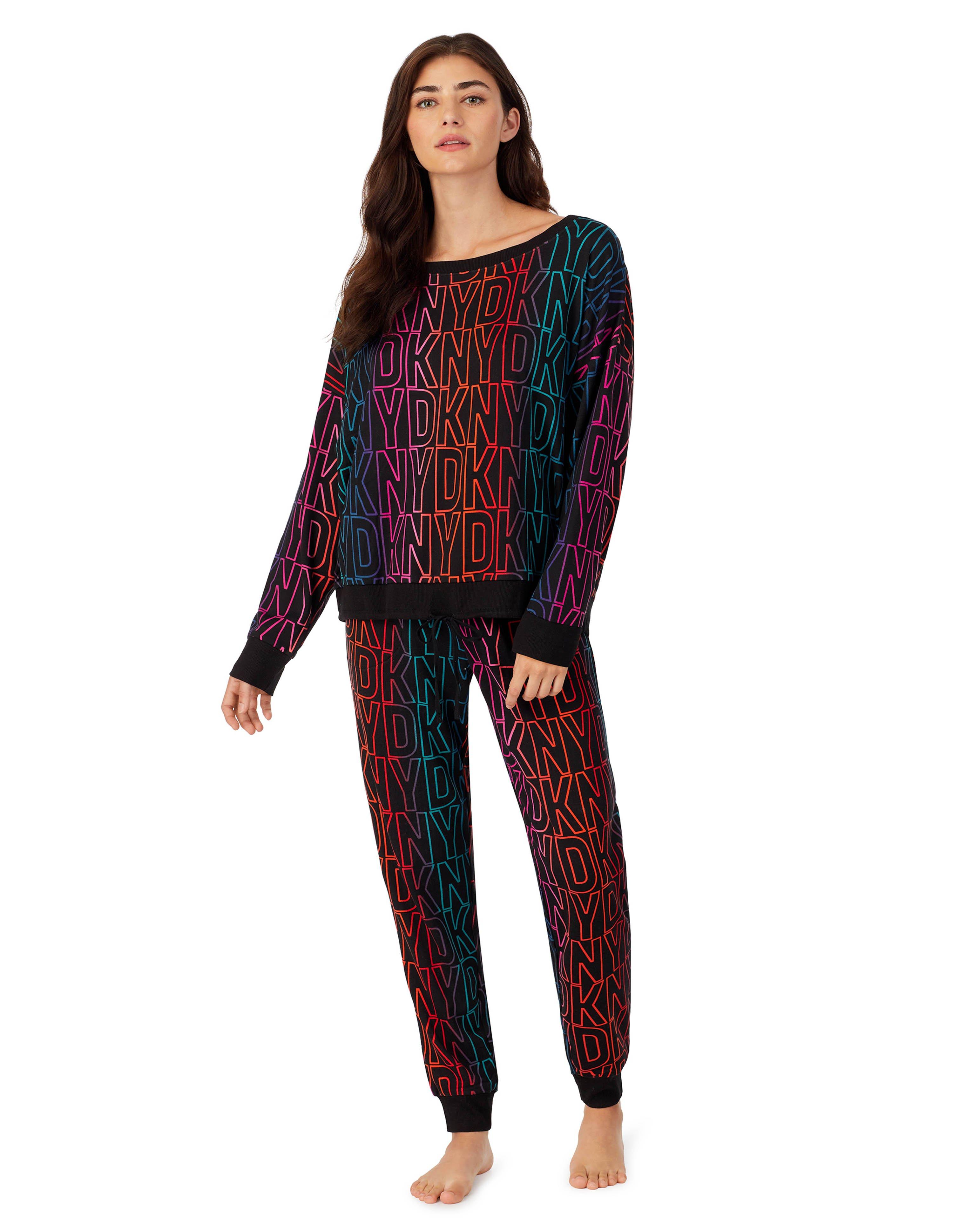 Piżama cozy jersey folded & jogger sleep set DKNY