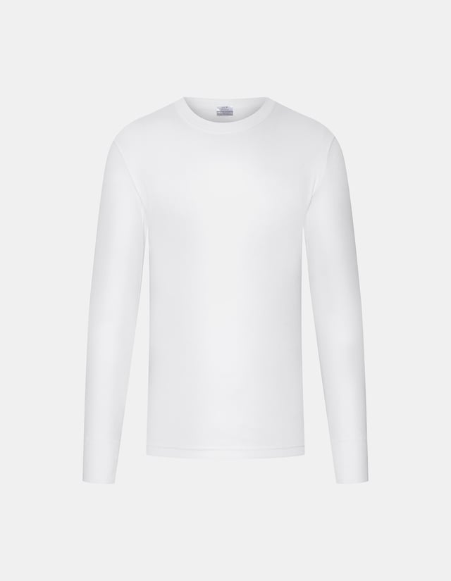 Cotton long-sleeved T-shirt - White