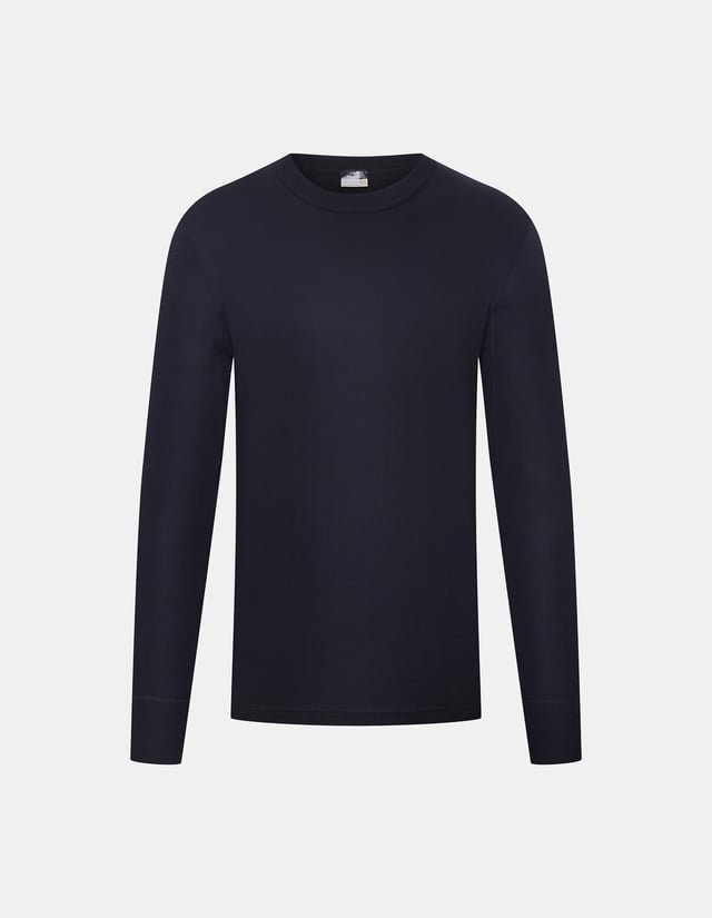 Cotton long-sleeved T-shirt - Black