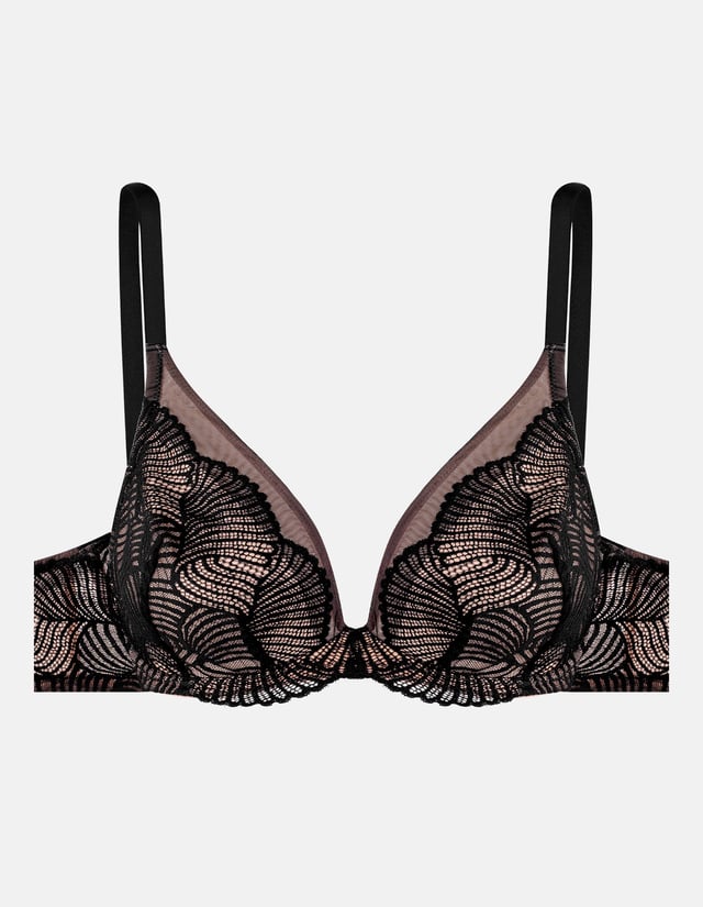 Soft bra Inspire - black and gold