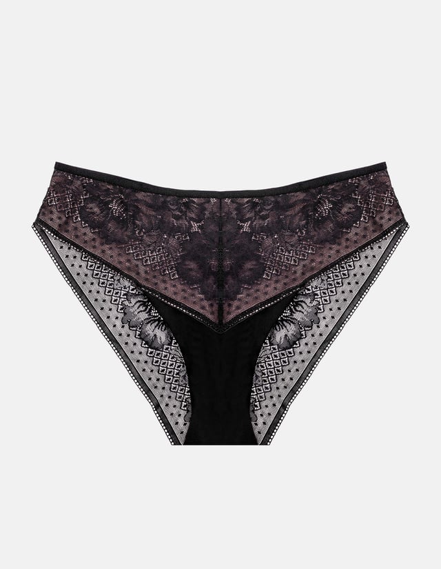 Panties Izuna - black and gold