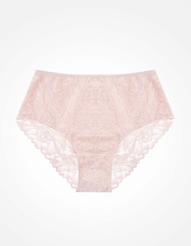 High-waisted briefs Idylla - Beige
