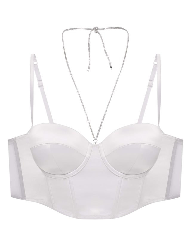 Push-up bra Onyks - light-grey