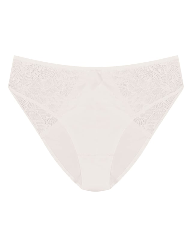 High-waisted panties Olive - cream
