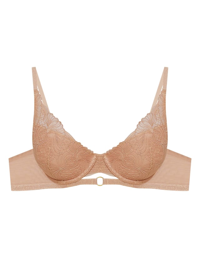 Biustonosz push-up Ombre - beżowy