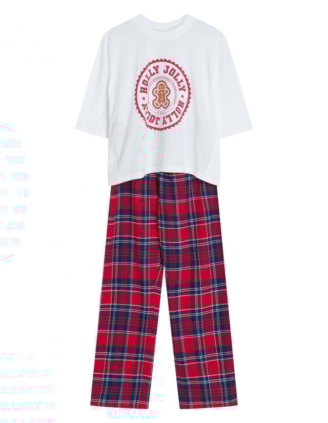 Pyjamas Bloovii CandyCane - White