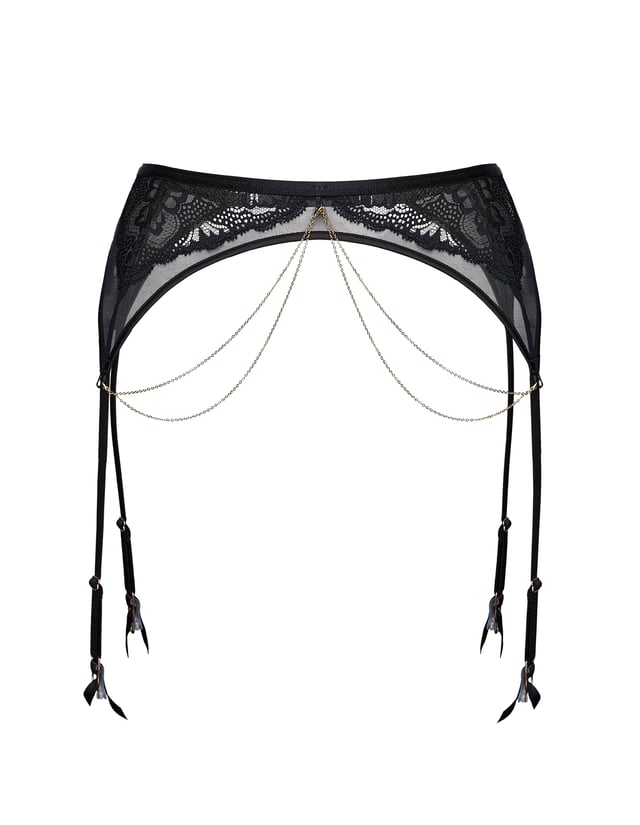 Garter beltCrown - Black