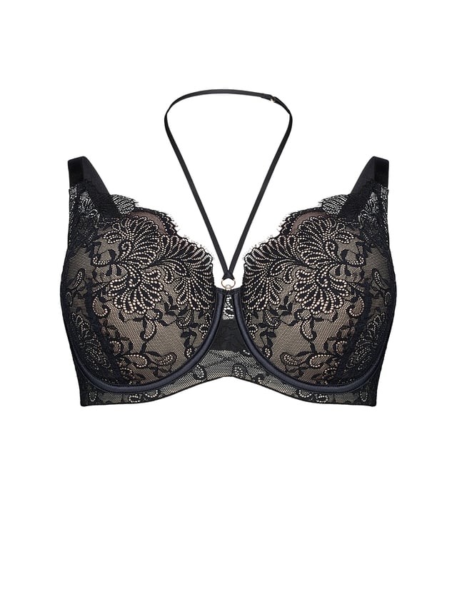 Biustonosz usztywniany Cheer - czarny