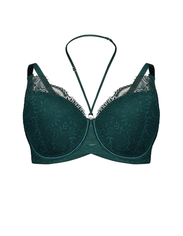 Biustonosz usztywniany Cheer - zielony