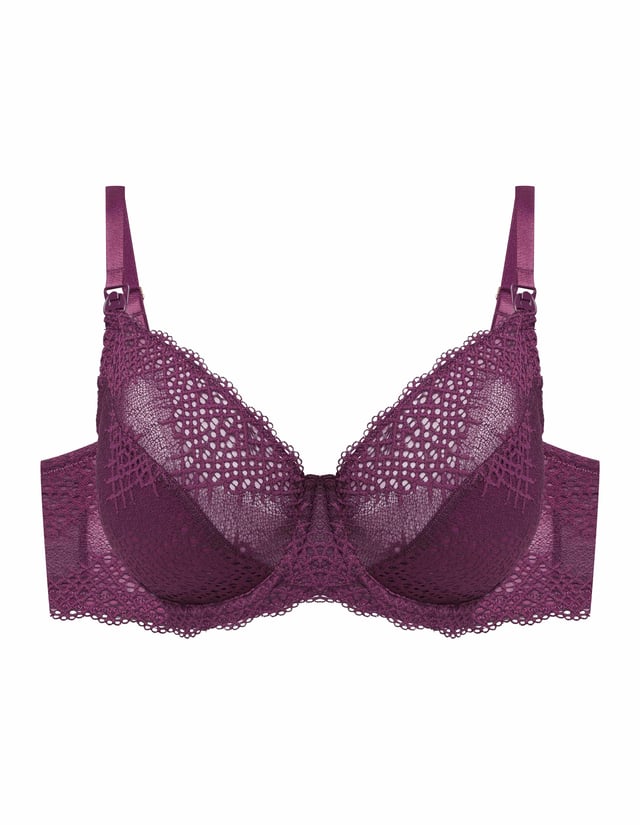 Maternity bra Caris - maroon