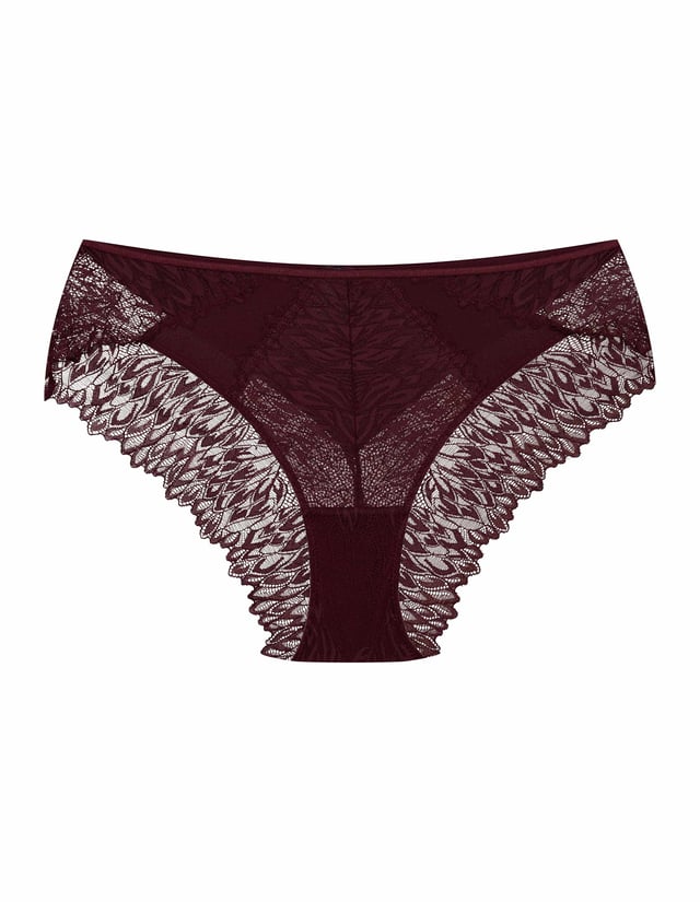 High-waisted panties Ofiel - maroon