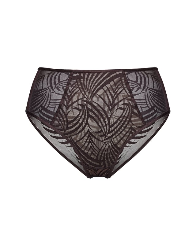 High-waisted panties Nacre - brown