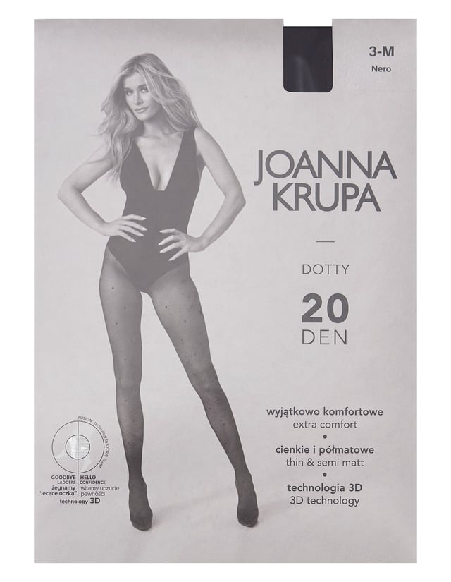 Rajstopy Joanna Krupa Dotty 20 DEN - Black