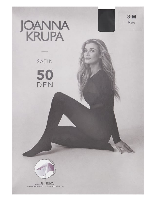 Rajstopy Joanna Krupa Satin 50 DEN - Black