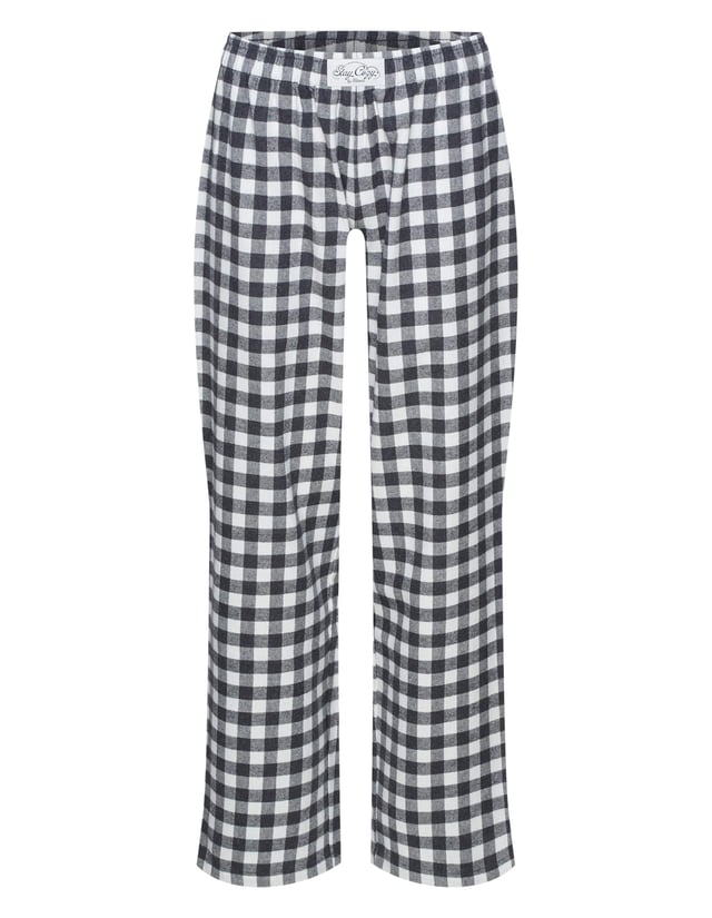 Soft Routine Plaid Pajama Pants - Grey