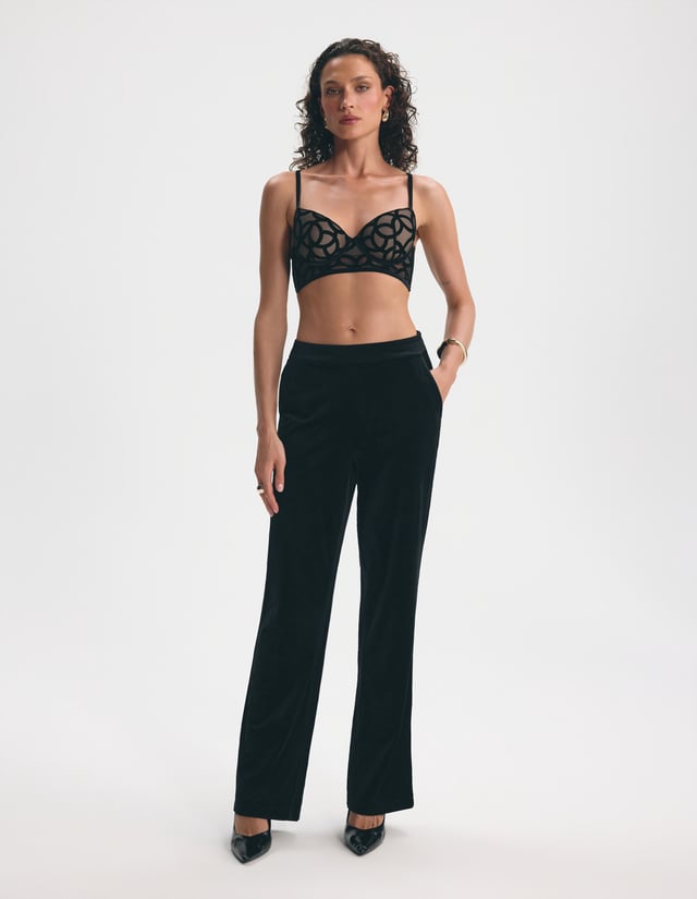Pants Velvetmesh - Black