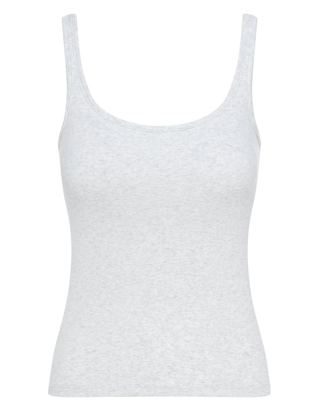 Cool Down Tank Top with Built-In Bra - Grey