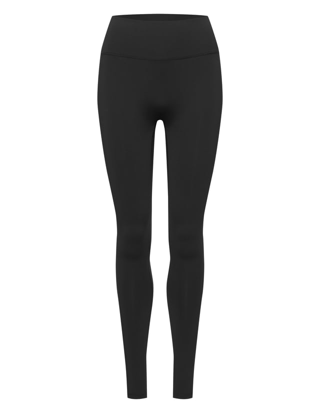 High-Waisted Leg Day Sports Leggings - Black