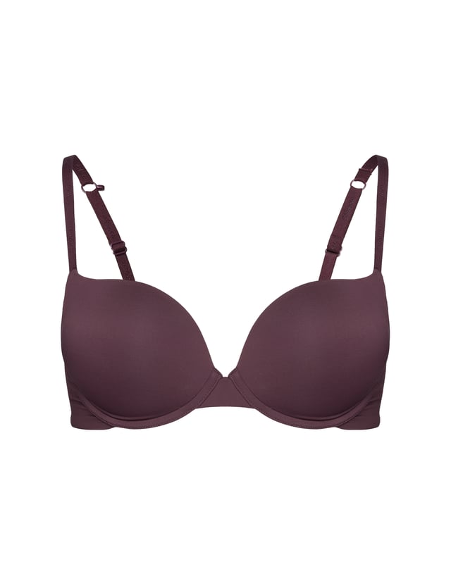 Super Push-Up Bra NUDE Brown with Triple Padding - brown