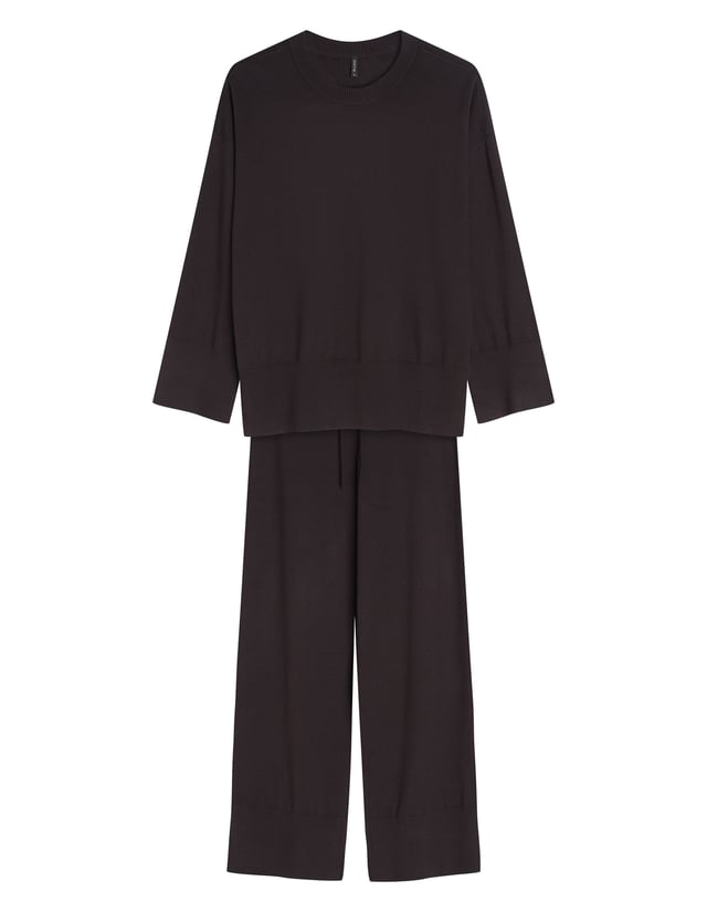 Simone Home Set with Soft Viscose Knit - brown