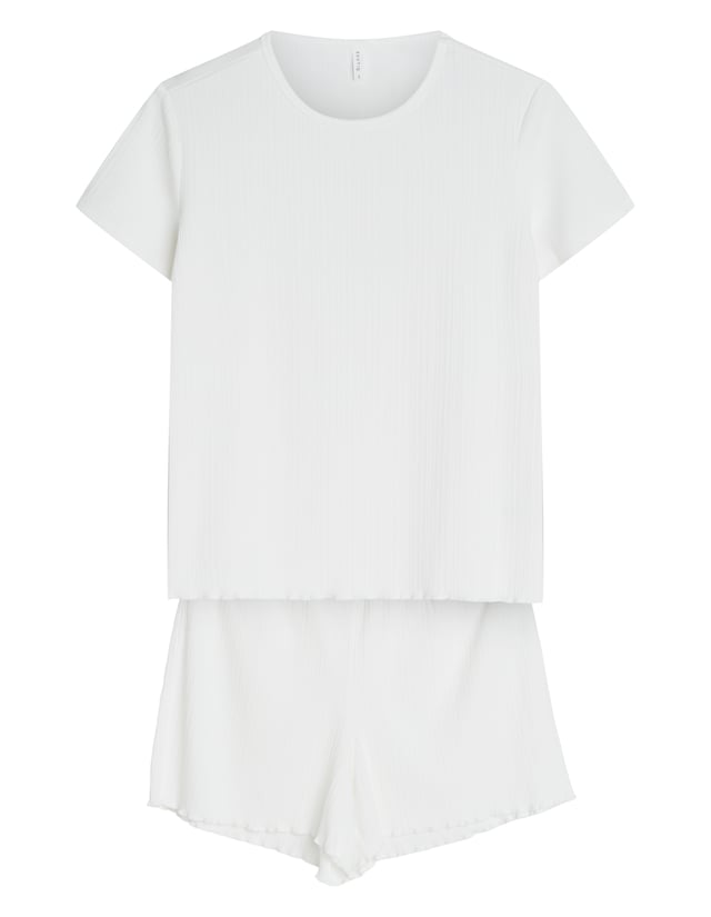 Short Pajamas PEARL - White