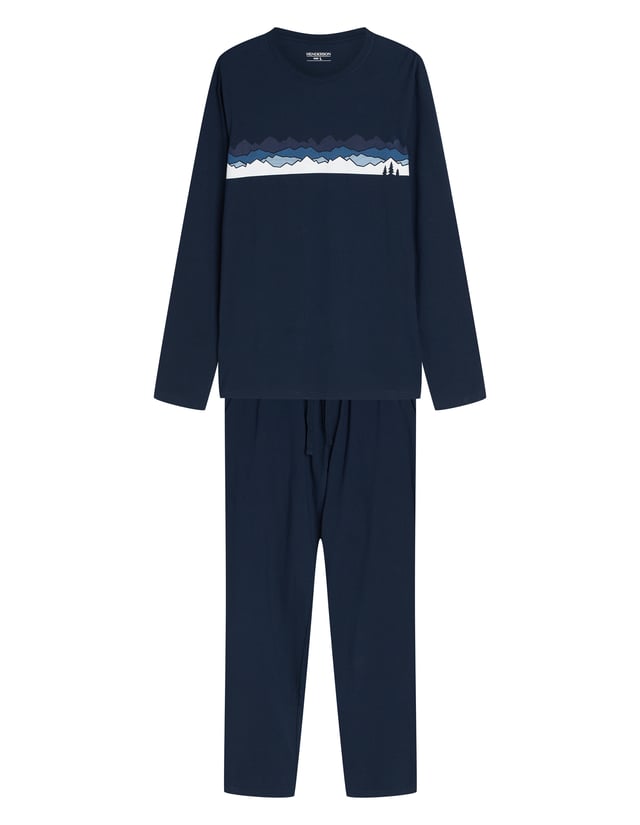 Long Pajamas FROZE - navy