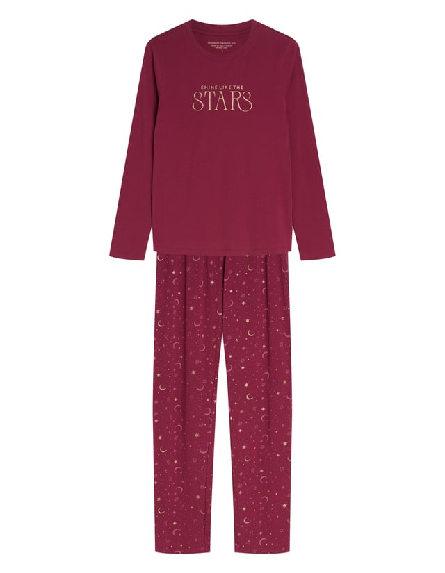 Long Pajamas GILLY - Red