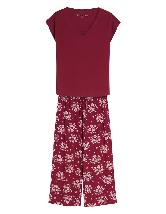 Long Pajamas GRETA - Red