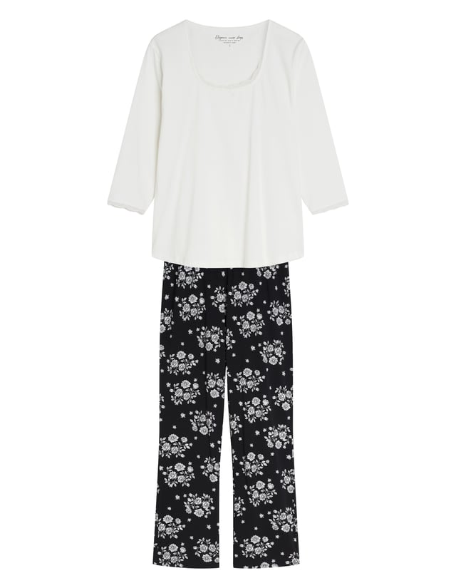 Long Pajamas GRETA - cream