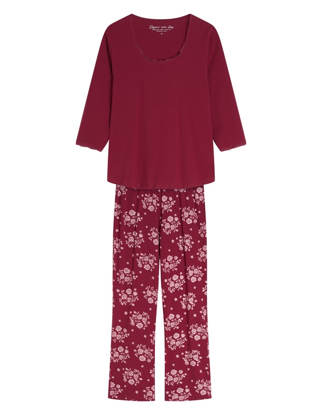 Long Pajamas GRETA - Red