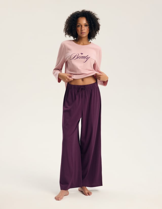 Long Pajamas GALLA - pink