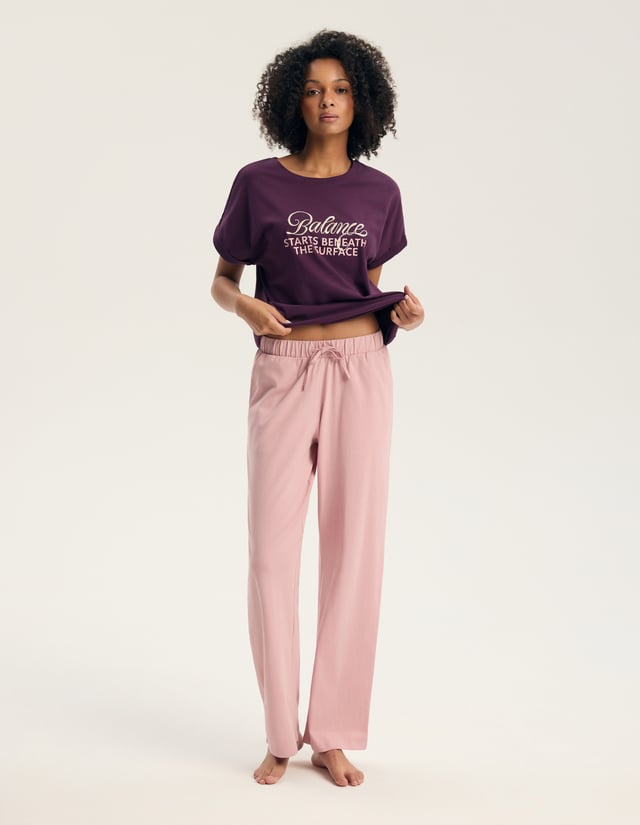 Long Pajamas GALLA - Violet