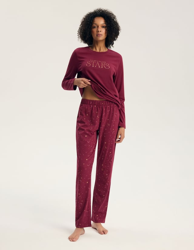 Long Pajamas GILLY - Red