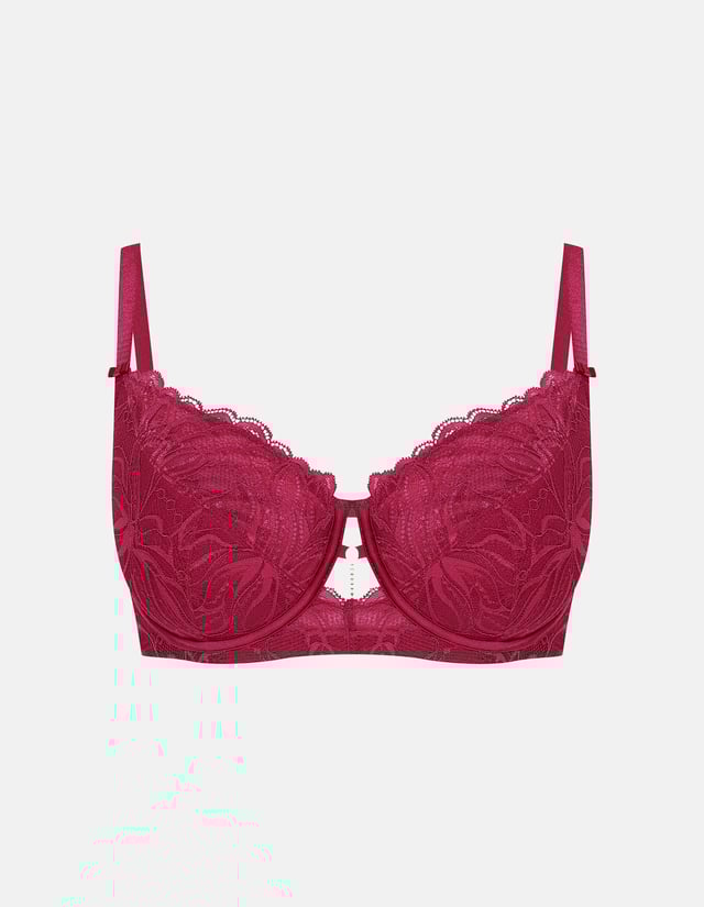 Halb-Gepolsterter BH Alloure - Rotwein