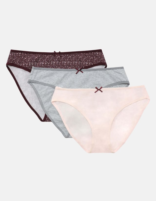 Slip Mi-Mi 3-pak - Braun