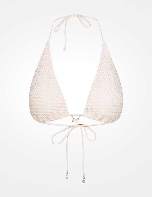 Triangle bikini top Eisley - cream