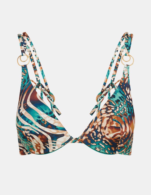 Padded bikini top Deliciosa - Green