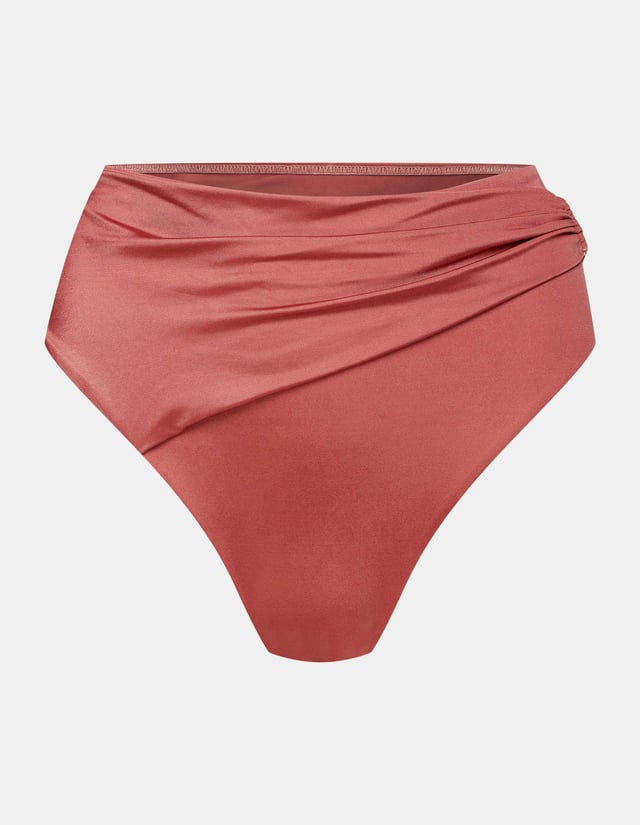 Bikiniunterteil mit hohem Bund Thea - Braun