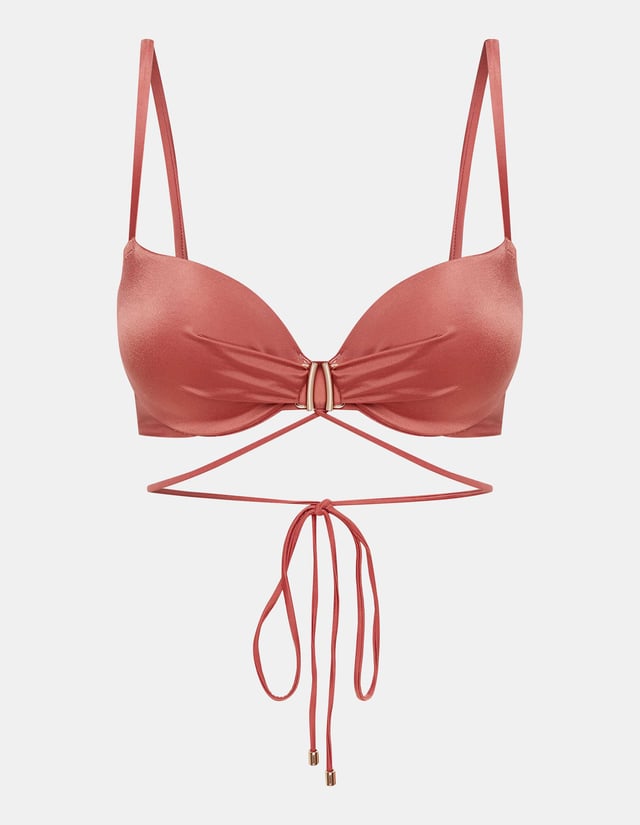 Bikini-Oberteil Push-up Thea - Braun